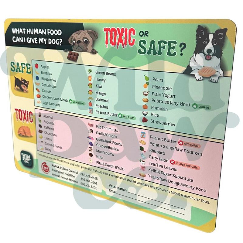 "Can My Dog/Cat Eat This?" Magnet – the Ultimate Quick Guide for Pet Parents! Animal Refrigerator Kitchen Magnet