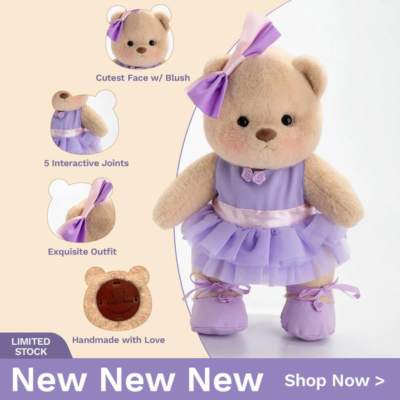 Getahug Handmade Jointed Teddy Bear Gift Collection, Birthday Gifts | 12Inches, Stuffed Animal, Plush, Mothersdaygift, Mothersdaygiftideas, Mothersday