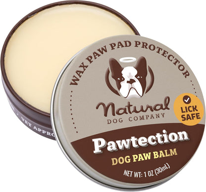 Pawtection Balm for Dogs, Dog Paw Protector, Moisturizing Dog Paw Balm for Dry, Cracked Pad, Protects Paw from Extreme Weather, Paw Lotion for Allergies & Itching (1 Oz Tin)