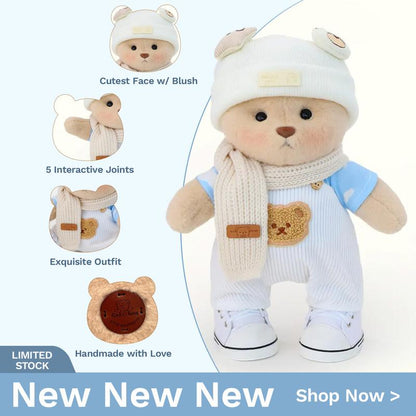 Getahug Handmade Jointed Teddy Bear Gift Collection, Birthday Gifts | 12Inches, Stuffed Animal, Plush, Mothersdaygift, Mothersdaygiftideas, Mothersday