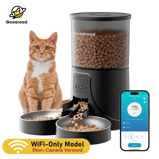 【Outdoorfun】4L Automatic Pet Feeder for 2 Pets with Camera| Dual Stainless Steel Bowls | App-Controlled with Camera | Real-Time Video Chat | Ideal for Cats & Dogs! #1
