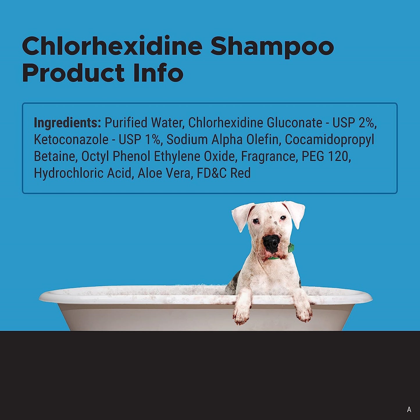 Pet Honesty Chlorhexidine Shampoo - Ketoconazole & Aloe for Dogs & Cats - Helps