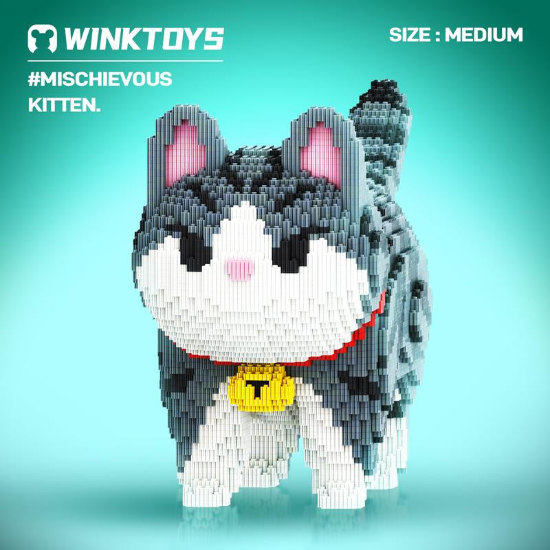 Winktoys Building Block,Kitten Building Block,Cat Toys,Birthday Gift,Trend Decoration,Cool Gifts,Boy,Girl