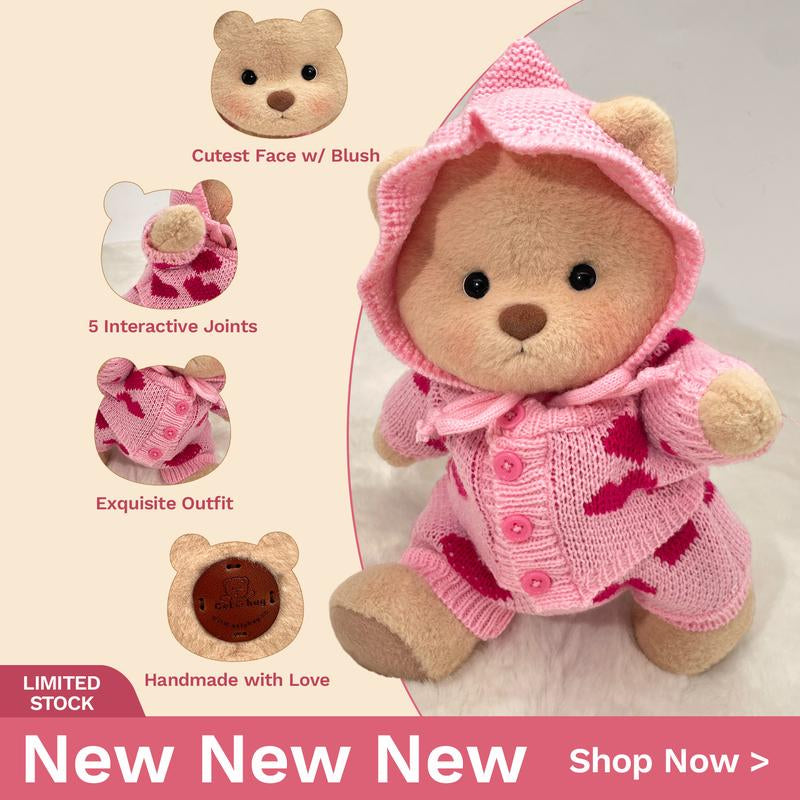 Getahug Handmade Jointed Teddy Bear Gift Collection, Birthday Gifts | 12Inches, Stuffed Animal, Plush, Mothersdaygift, Mothersdaygiftideas, Mothersday