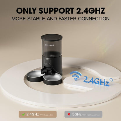 【Outdoorfun】4L Automatic Pet Feeder for 2 Pets with Camera| Dual Stainless Steel Bowls | App-Controlled with Camera | Real-Time Video Chat | Ideal for Cats & Dogs! #1