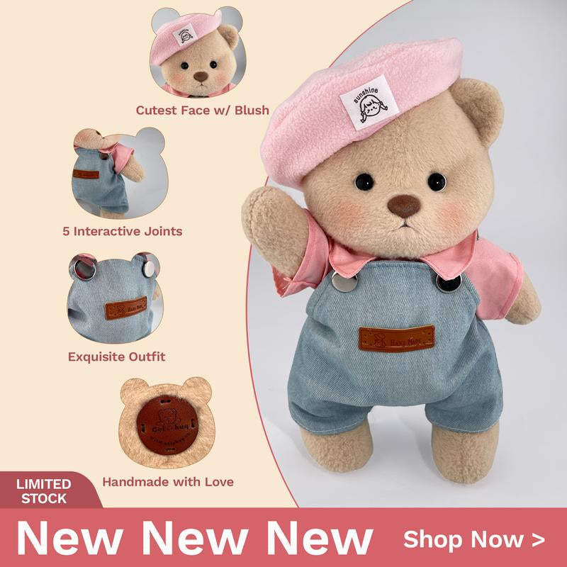 Getahug Handmade Jointed Teddy Bear Gift Collection, Birthday Gifts | 12Inches, Stuffed Animal, Plush, Mothersdaygift, Mothersdaygiftideas, Mothersday