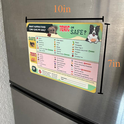 "Can My Dog/Cat Eat This?" Magnet – the Ultimate Quick Guide for Pet Parents! Animal Refrigerator Kitchen Magnet