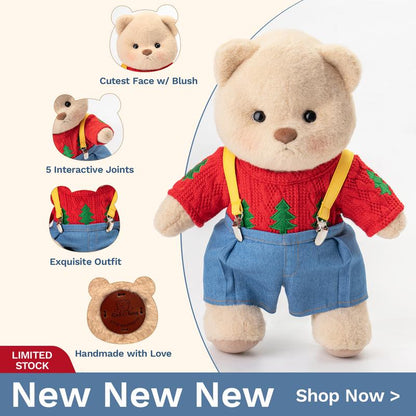 Getahug Handmade Jointed Teddy Bear Gift Collection, Birthday Gifts | 12Inches, Stuffed Animal, Plush, Mothersdaygift, Mothersdaygiftideas, Mothersday