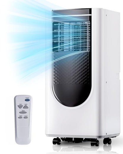 Portable Air Conditioner 8000 BTU ASHARE(5000 BTU SACC), Portable AC Cool Rooms up to 250 Sq.Ft, 3-In-1 AC Unit with Remote Control&24H Timer, Window Kit Included Air Conditioner