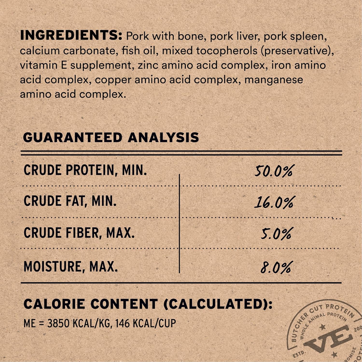 Freeze Dried Raw Pork Entree & Mixer Dog Food Soft Nibs, 14 Oz