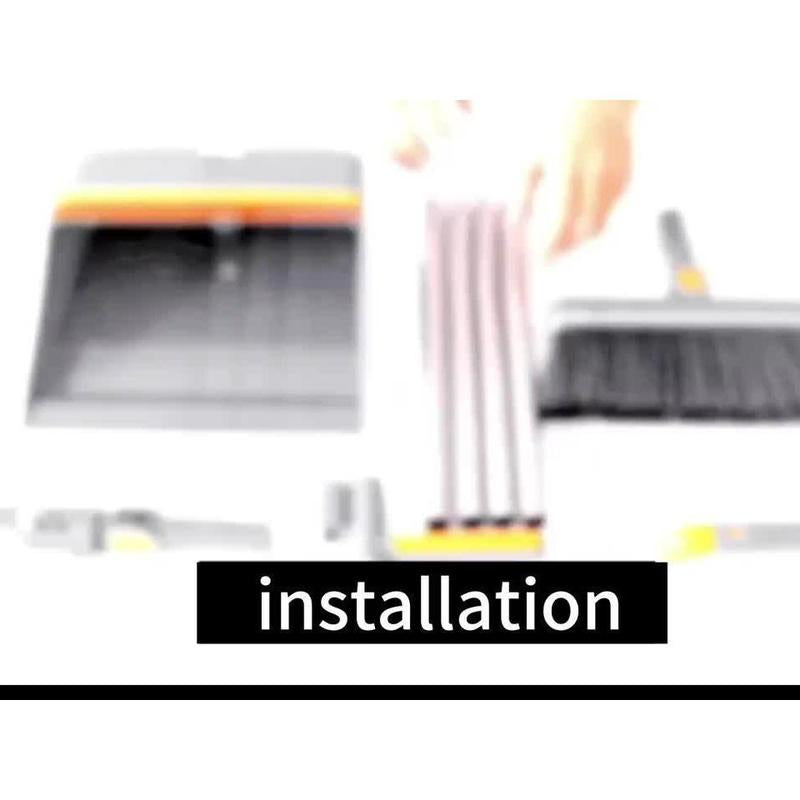 One Set, Household Broom and Dustpan Set, Long Handle Floor Cleaning Broom Dustpan Set, Rotatable Broom and Dustpan with Comb for Removing Dust and Trash, Suitable for Home, Kitchen, Room, Office, Cleaning Supplies, Cleaning Tools, Cleaner Comfortable